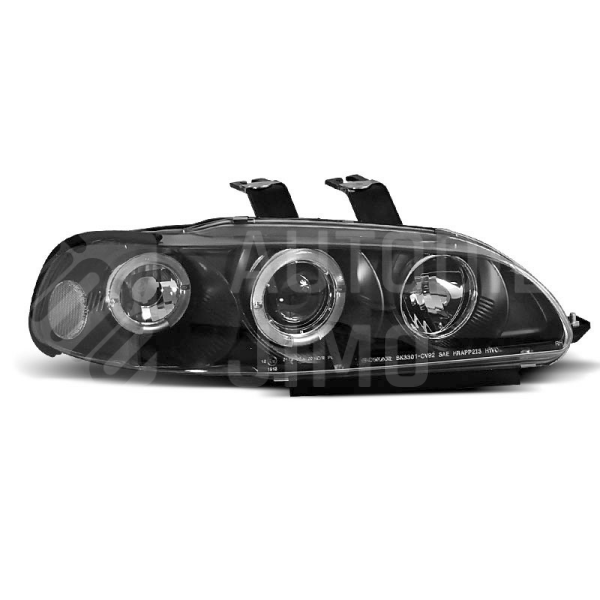 Přední světla, lampy Angel Eyes Honda Civic 91-95 černá, 2dv+3dv. Přední světla, lampy Angel Eyes Honda Civic 91-95 černá, 2dv+3dv.