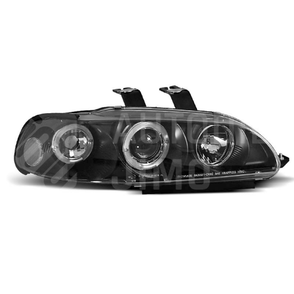 Přední světla, lampy Angel Eyes Honda Civic 91-95 černá, 4dv Přední světla, lampy Angel Eyes Honda Civic 91-95 černá, 4dv