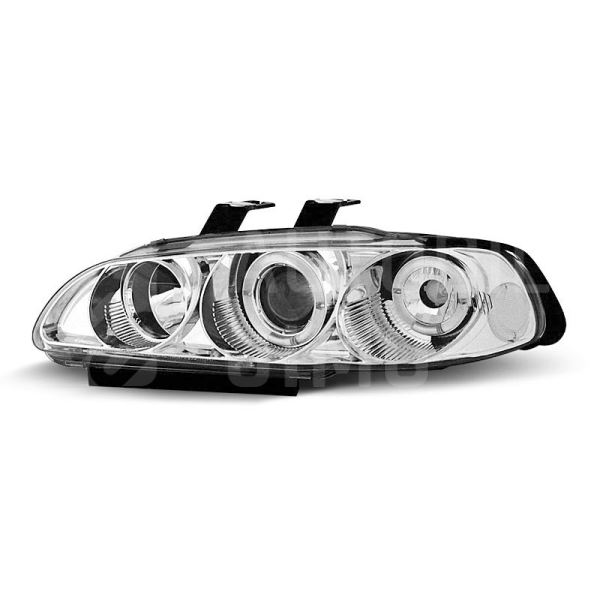Přední světla, lampy Angel Eyes Honda Civic 91-95 chromová, 4dv Přední světla, lampy Angel Eyes Honda Civic 91-95 chromová, 4dv