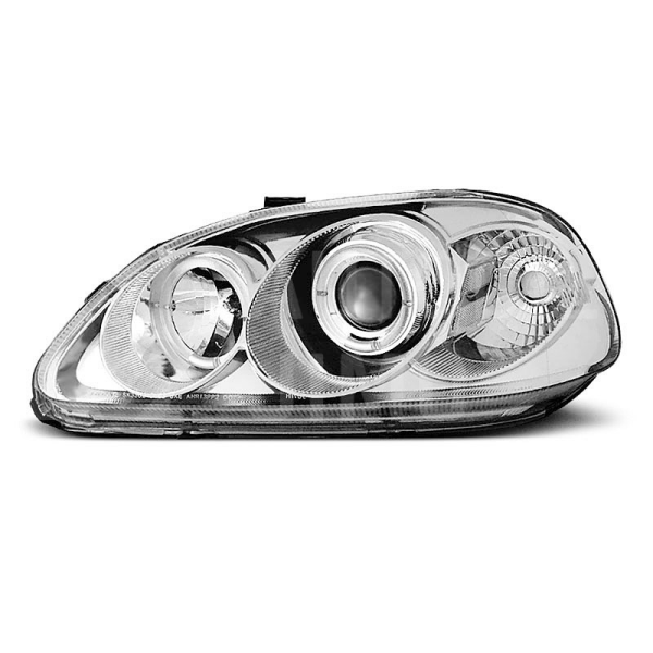 Přední světla, lampy Angel Eyes Honda Civic 95-99 chromové, 2dv, 3dv, 4dv Přední světla, lampy Angel Eyes Honda Civic 95-99 chromové, 2dv, 3dv, 4dv