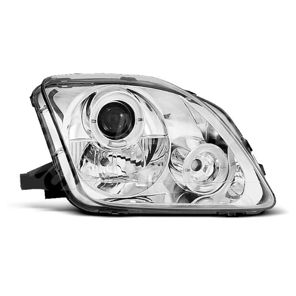 Přední světla, lampy Angel Eyes Honda Prelude 97-01 chromová Přední světla, lampy Angel Eyes Honda Prelude 97-01 chromová