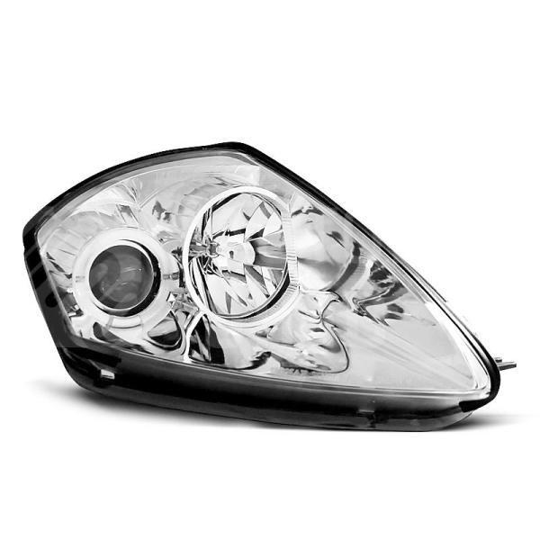 Přední světla, lampy Angel Eyes Mitsubishi Eclipse 00-05 chromová H1
