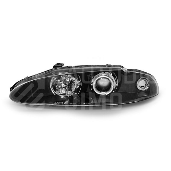 Přední světla, lampy Angel Eyes Mitsubishi Eclipse 95-96 černá H1