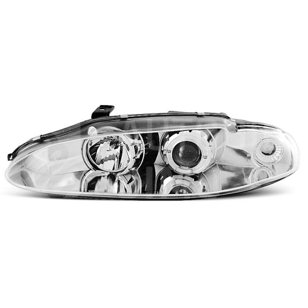Přední světla, lampy Angel Eyes Mitsubishi Eclipse 95-96 chromová H1