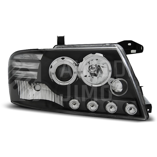 Přední světla, lampy Angel Eyes Mitsubishi Pajero V60 01-06 černá H7/H1