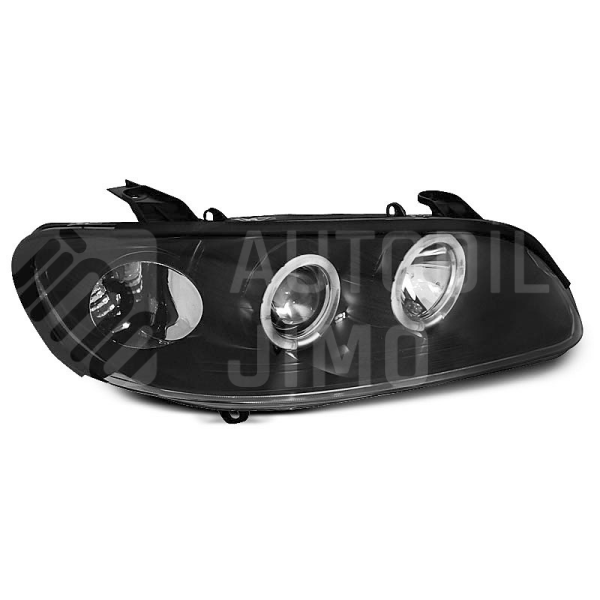 Přední světla, lampy Angel Eyes Opel Omega B 94-99 černá H1