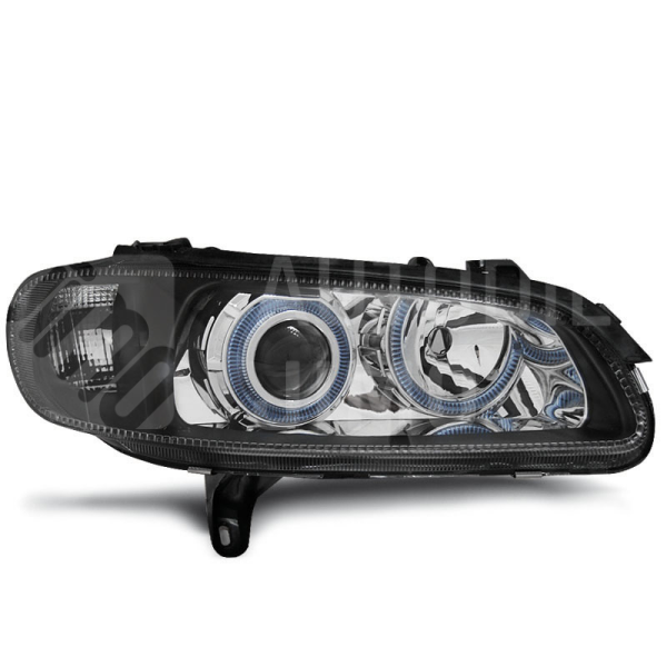 Přední světla, lampy Angel Eyes Opel Omega B 94-99 černá H7