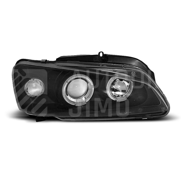 Přední světla, lampy Angel Eyes Peugeot 106 96-03 černé Přední světla, lampy Angel Eyes Peugeot 106 96-03 černé