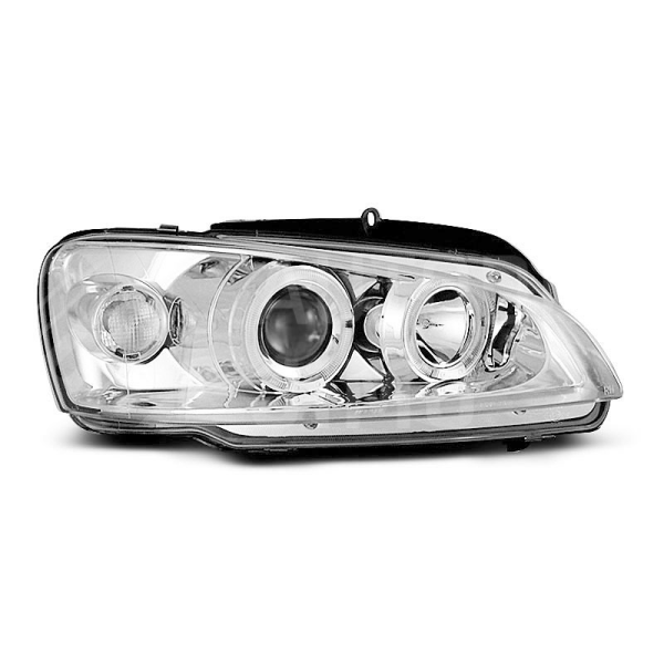 Přední světla, lampy Angel Eyes Peugeot 106 96-03 chromové Přední světla, lampy Angel Eyes Peugeot 106 96-03 chromové