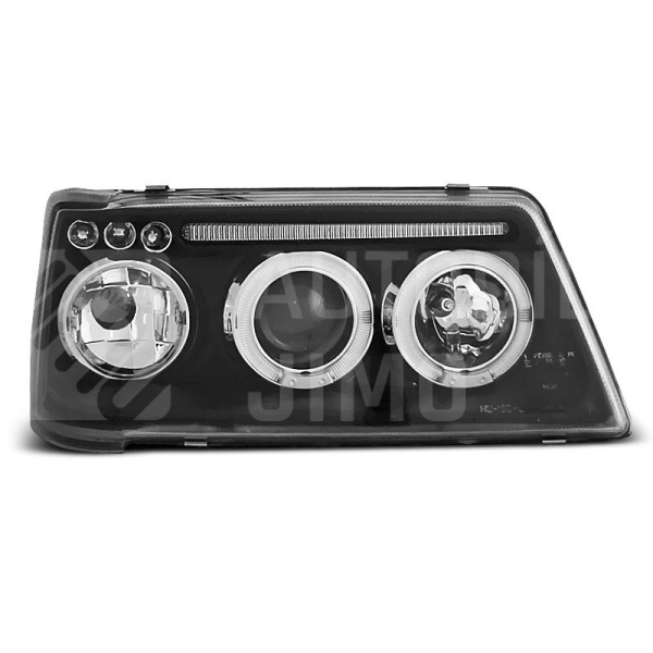 Přední světla, lampy Angel Eyes Peugeot 205 83-96 černé  H1 Přední světla, lampy Angel Eyes Peugeot 205 83-96 černé  H1