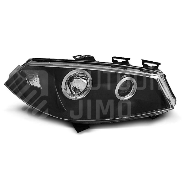 Přední světla, lampy Angel Eyes Renault Megane 02-05 černé H1 Přední světla, lampy Angel Eyes Renault Megane 02-05 černé H1