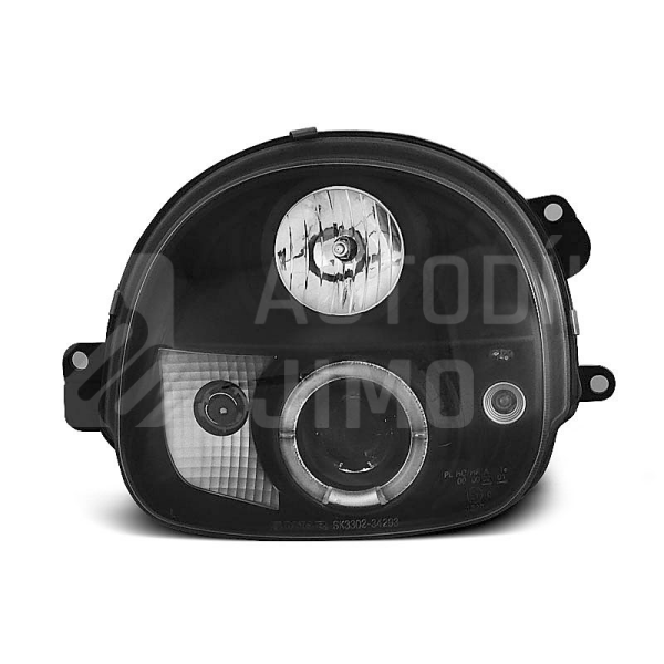 Přední světla, lampy Angel Eyes Renault Twingo 93-98 černé H1 Přední světla, lampy Angel Eyes Renault Twingo 93-98 černé H1