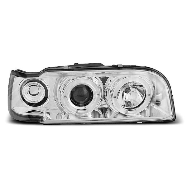 Přední světla, lampy Angel Eyes Volvo 850 92-96 chromové H1 Přední světla, lampy Angel Eyes Volvo 850 92-96 chromové H1