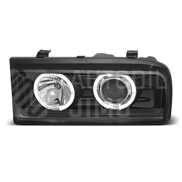 Přední světla, lampy Angel Eyes VW Corrado 88-95 černá H1 Přední světla, lampy Angel Eyes VW Corrado 88-95 černá H1