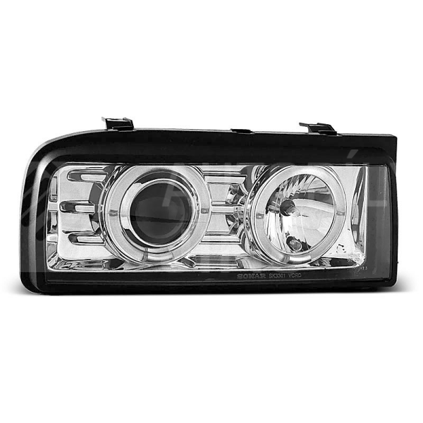 Přední světla, lampy Angel Eyes VW Corrado 88-95 chromová H1 Přední světla, lampy Angel Eyes VW Corrado 88-95 chromová H1