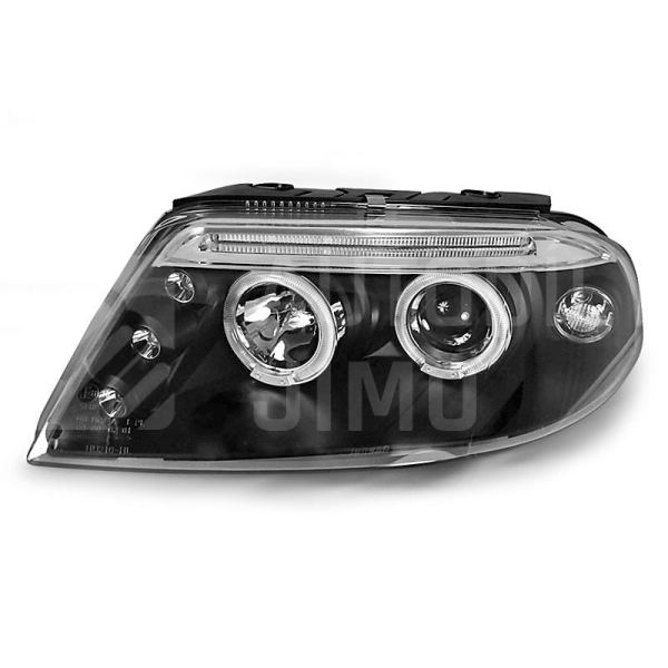 Přední světla, lampy Angel Eyes VW Passat B5.5 3BG 00-05 černá H1 Přední světla, lampy Angel Eyes VW Passat B5.5 3BG 00-05 černá H1