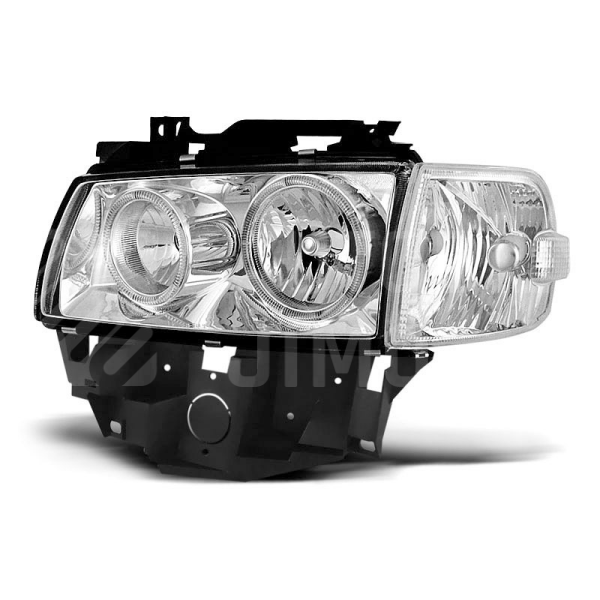Přední světla lampy Angel Eyes VW T4 Caravelle Multivan 96-03 chromová