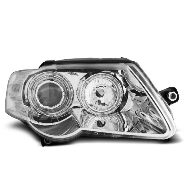Přední světla, lampy Angel Eyes W Passat B6 3C 05-10 chromová H7 Přední světla, lampy Angel Eyes W Passat B6 3C 05-10 chromová H7