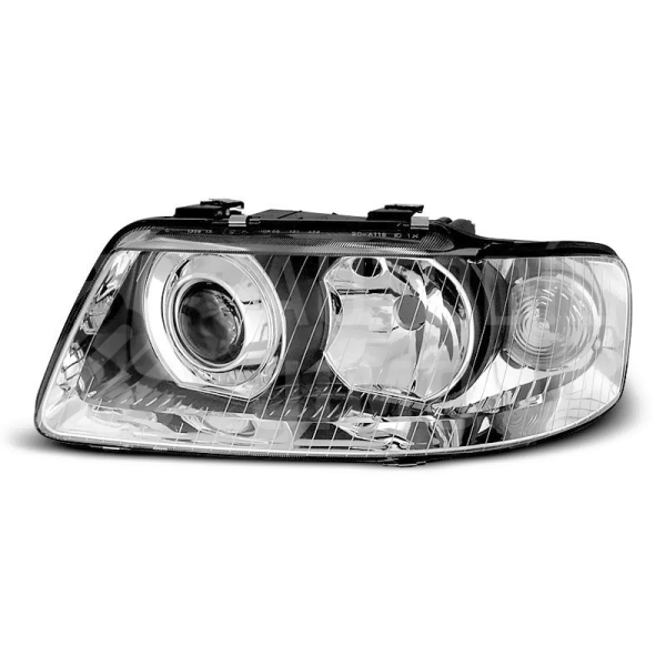 Přední světla lampy AUDI A3 00-03 Chromová Přední světla lampy AUDI A3 00-03 Chromová
