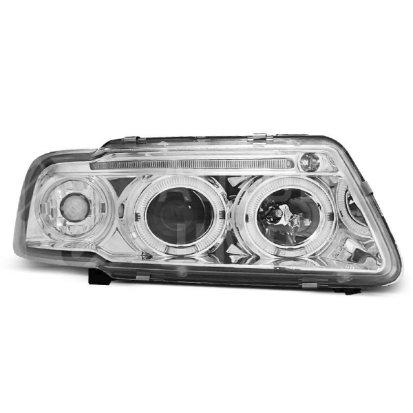 Přední světla, lampy AUDI A3 8L 8.96-8.00 - ANGEL EYES Chromová Přední světla, lampy AUDI A3 8L 8.96-8.00 - ANGEL EYES Chromová