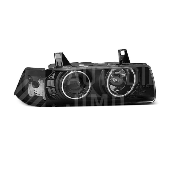 Přední světla, lampy BMW E36 Coupe/Cabrio, ANGEL EYES CCFL Černá Přední světla, lampy BMW E36 Coupe/Cabrio, ANGEL EYES CCFL Černá