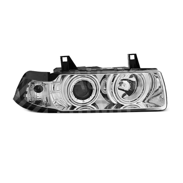 Přední světla, lampy BMW E36 Coupe/Cabrio, ANGEL EYES CCFL chromová Přední světla, lampy BMW E36 Coupe/Cabrio, ANGEL EYES CCFL chromová