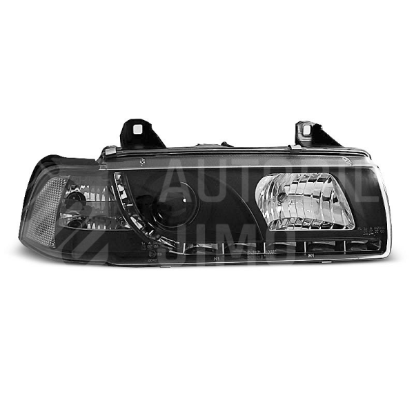 Přední světla, lampy BMW E36 Day light černé Přední světla, lampy BMW E36 Day light černé