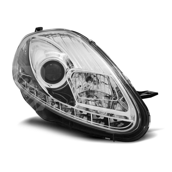 Přední světla, lampy Fiat Grande Punto 08-09 Day light, chromová Přední světla, lampy Fiat Grande Punto 08-09 Day light, chromová