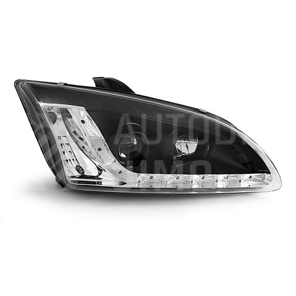 Přední světla, lampy Ford Focus 04-08 Day light černá H1 Přední světla, lampy Ford Focus 04-08 Day light černá H1