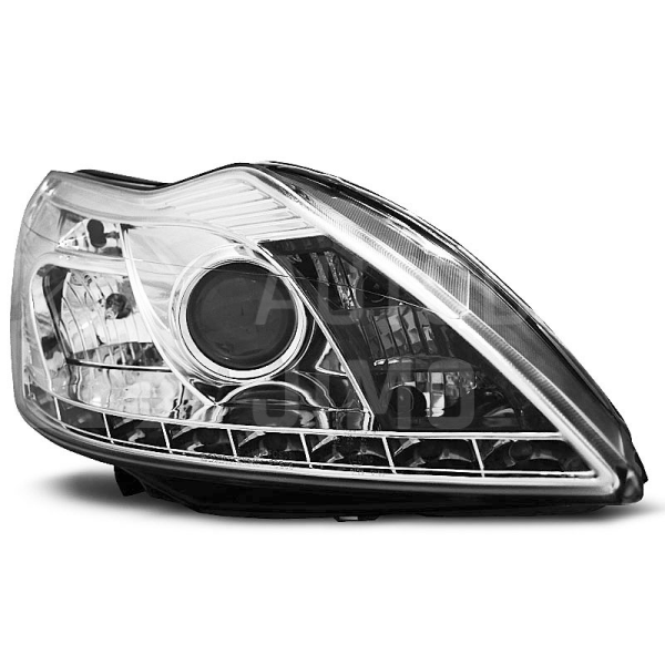 Přední světla, lampy Ford Focus 08-10 Day light chromová H7 Přední světla, lampy Ford Focus 08-10 Day light chromová H7