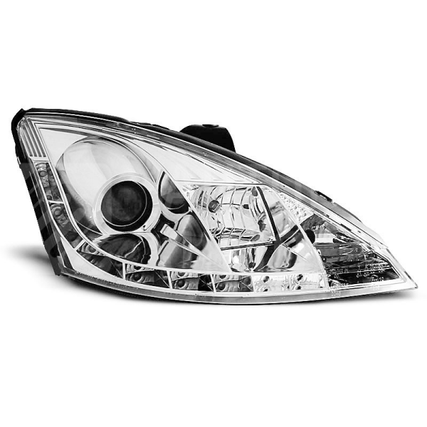 Přední světla, lampy Ford Focus 98-04 Day light chromová H1 Přední světla, lampy Ford Focus 98-04 Day light chromová H1