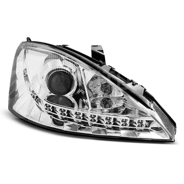 Přední světla, lampy Ford Focus 98-04 Day light chromová H7 Přední světla, lampy Ford Focus 98-04 Day light chromová H7