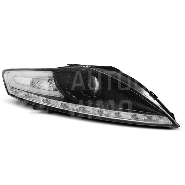 Přední světla, lampy Ford Mondeo 07-10 Day light, LED blinkr, černá Přední světla, lampy Ford Mondeo 07-10 Day light, LED blinkr, černá