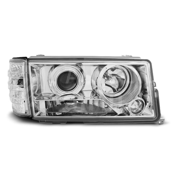Přední světla, lampy Mercedes Benz 190 W201 82-93 chromová Přední světla, lampy Mercedes Benz 190 W201 82-93 chromová