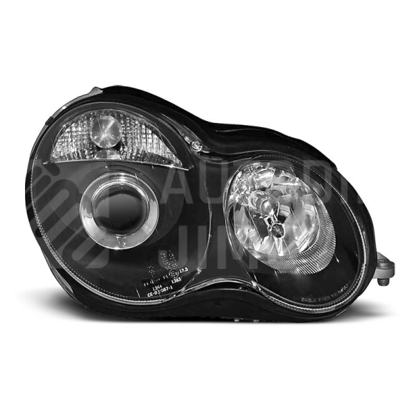 Přední světla, lampy Mercedes Benz C W203 00-04 černá H7 Přední světla, lampy Mercedes Benz C W203 00-04 černá H7