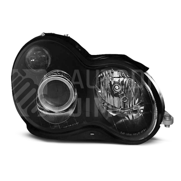 Přední světla, lampy Mercedes Benz C W203 00-04 černá  Přední světla, lampy Mercedes Benz C W203 00-04 černá