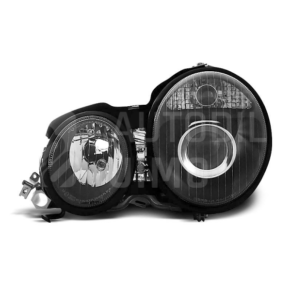 Přední světla, lampy Mercedes Benz E W210 95-99 černá