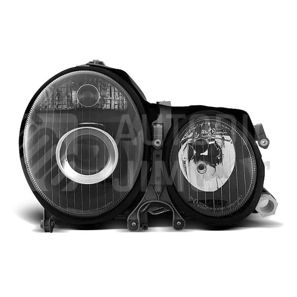 Přední světla, lampy Mercedes Benz E W210 99-03 černá