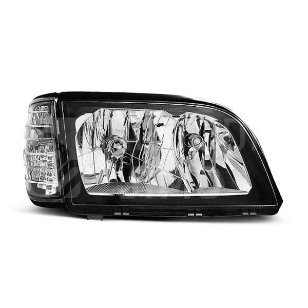 Přední světla, lampy Mercedes Benz S W140 91-98 černá H4