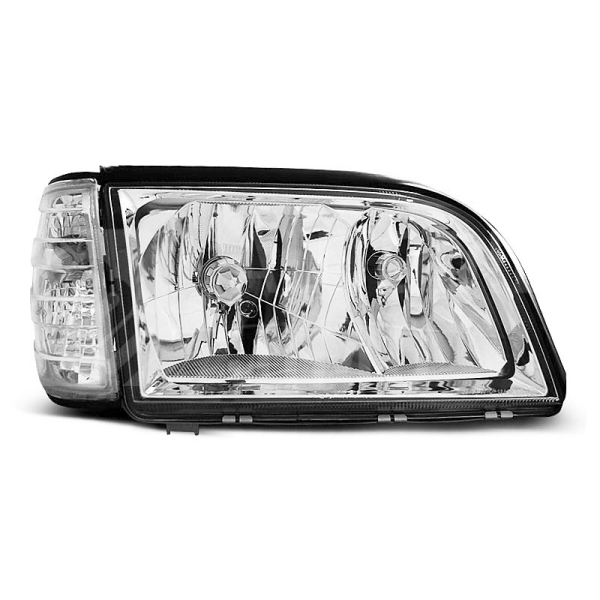 Přední světla, lampy Mercedes Benz S W140 91-98 chromová H4