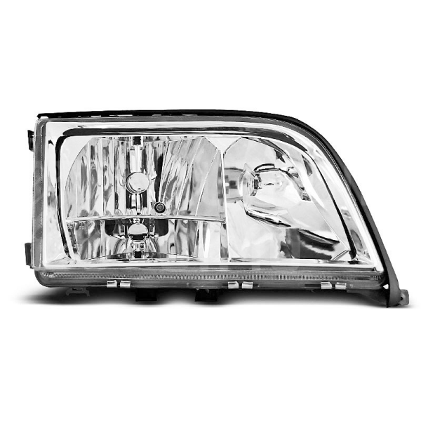 Přední světla, lampy Mercedes Benz S W140 91-98 chromová H7