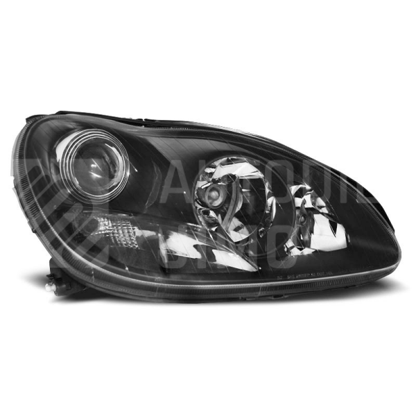 Přední světla, lampy Mercedes Benz S W220 98-05 černá 