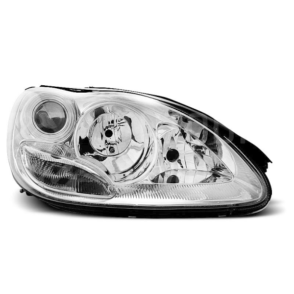 Přední světla, lampy Mercedes Benz S W220 98-05 chromová