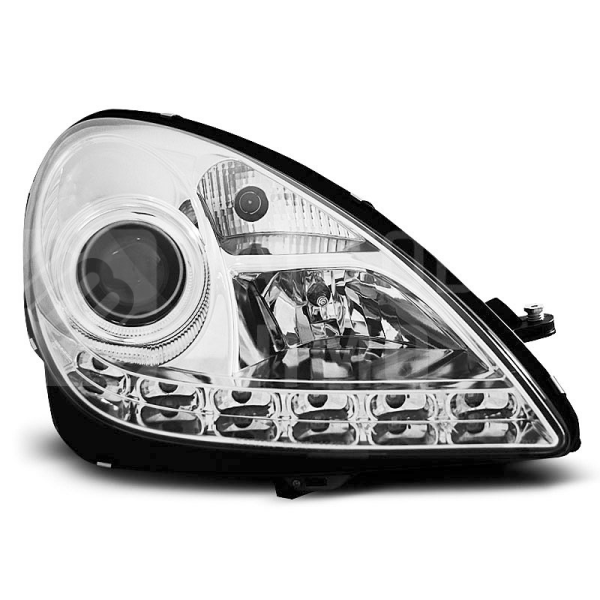 Přední světla, lampy Mercedes Benz SLK R171 04-11 Day light chromová H7/H1