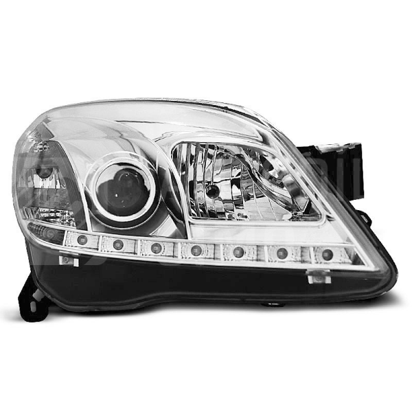 Přední světla, lampy Opel Astra H 04-09 Day light chromová H7/H1