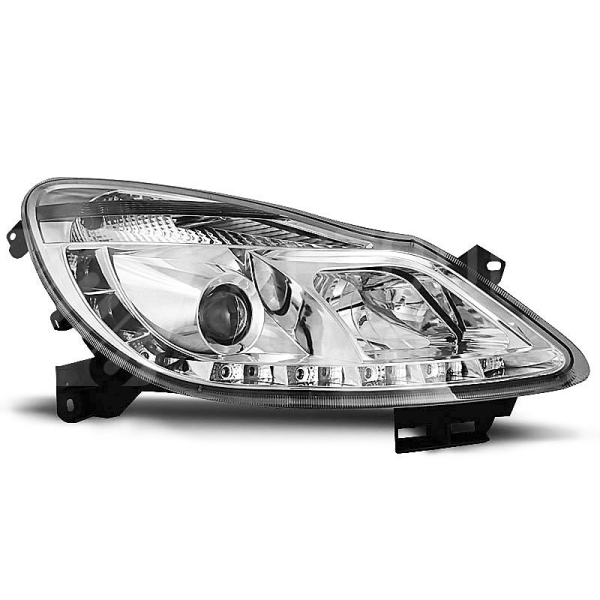 Přední světla, lampy Opel Corsa D 06-09 Day light chromové Přední světla, lampy Opel Corsa D 06-09 Day light chromové