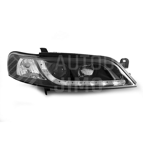 Přední světla, lampy Opel Vectra B 99-02 Day light černé H1