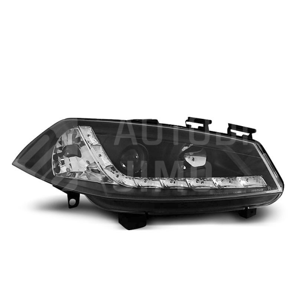 Přední světla, lampy Renault Megane II 02-05 Day light, černá Přední světla, lampy Renault Megane II 02-05 Day light, černá