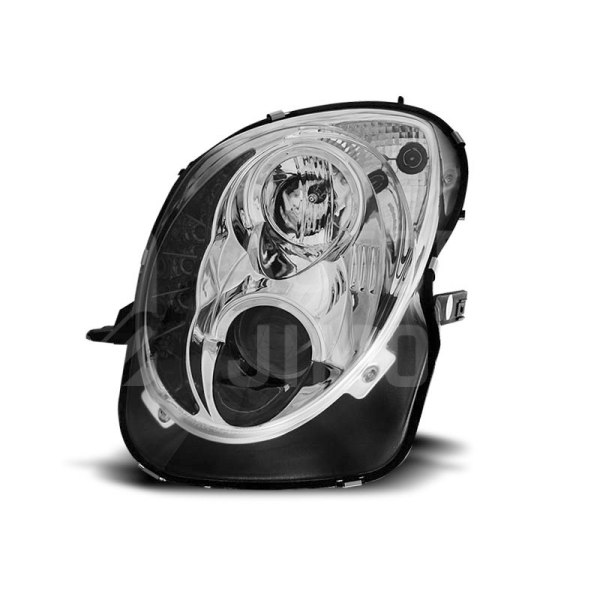 Přední světla, lampy s denním svícením, DRL Alfa Romeo Mito 08- chromové Přední světla, lampy s denním svícením, DRL Alfa Romeo Mito 08- chromové