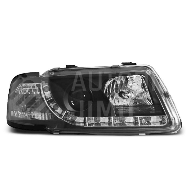 Přední světla, lampy s denním svícením, DRL Audi A3 8L 96-00 černé Přední světla, lampy s denním svícením, DRL Audi A3 8L 96-00 černé